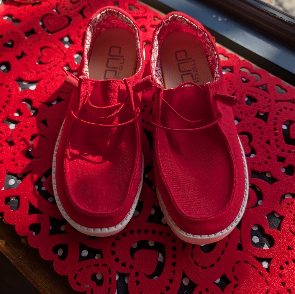 Red Women's Hey Dudes